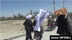 Taliban fighters in a rural area of Ghazni Province. (file photo)