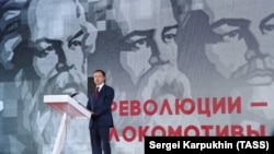 Consilierul lui Putin, Vladimir Medinski, la conferința „Istorie pentru viitor. O nouă perspectivă", desfășurată la Moscova în 5 octombrie 2020.