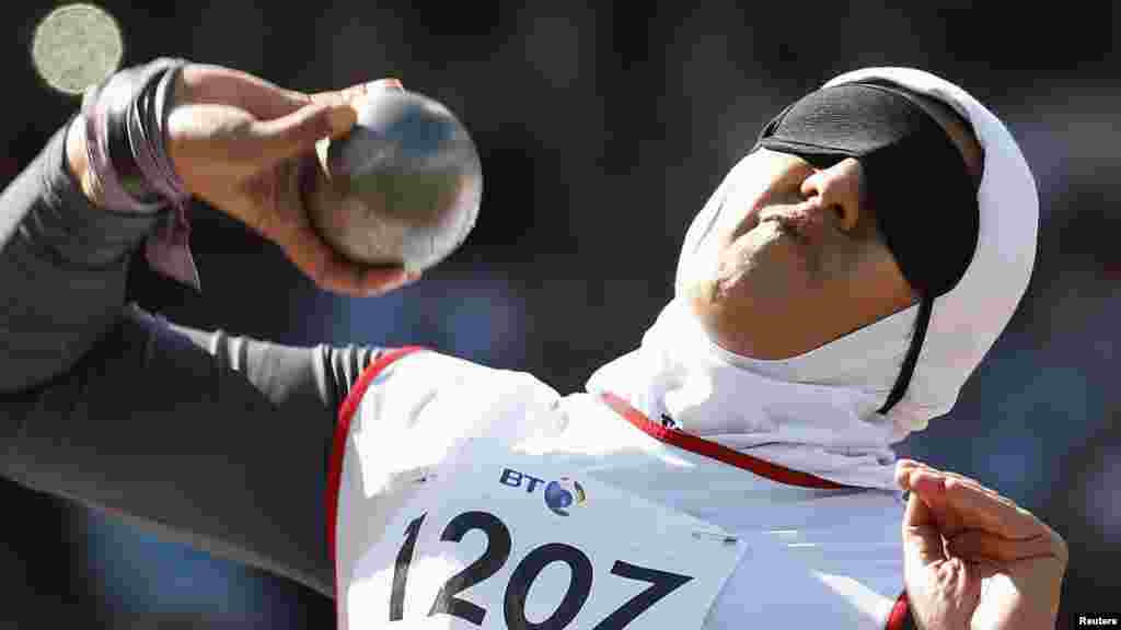 Iranka Hajar Taktaz na Paraolimpijskim igrama u Londonu, septembar 2012. Foto: Reuters / Suzanne Plunkett
