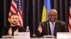 Ukrajinski predsjednik Volodimir Zelenski i američki ministar odbrane Lloyd Austin na sastanku u bazi Ramstein, Njemačka, 9. januar 2025.