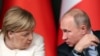 Ангела Меркел и Владимир Путин по време на среща в Истанбул на 27 октомври 2018.
