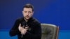 Președintele Ucrainei, Volodimir Zelenski, vorbește în timpul unei conferințe de presă la Forumul „Ucraina. Anul 2025”, la Kiev, pe 23 februarie 2025.