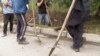 Georgia -- Works on the roud in Gldani; 13sep2019