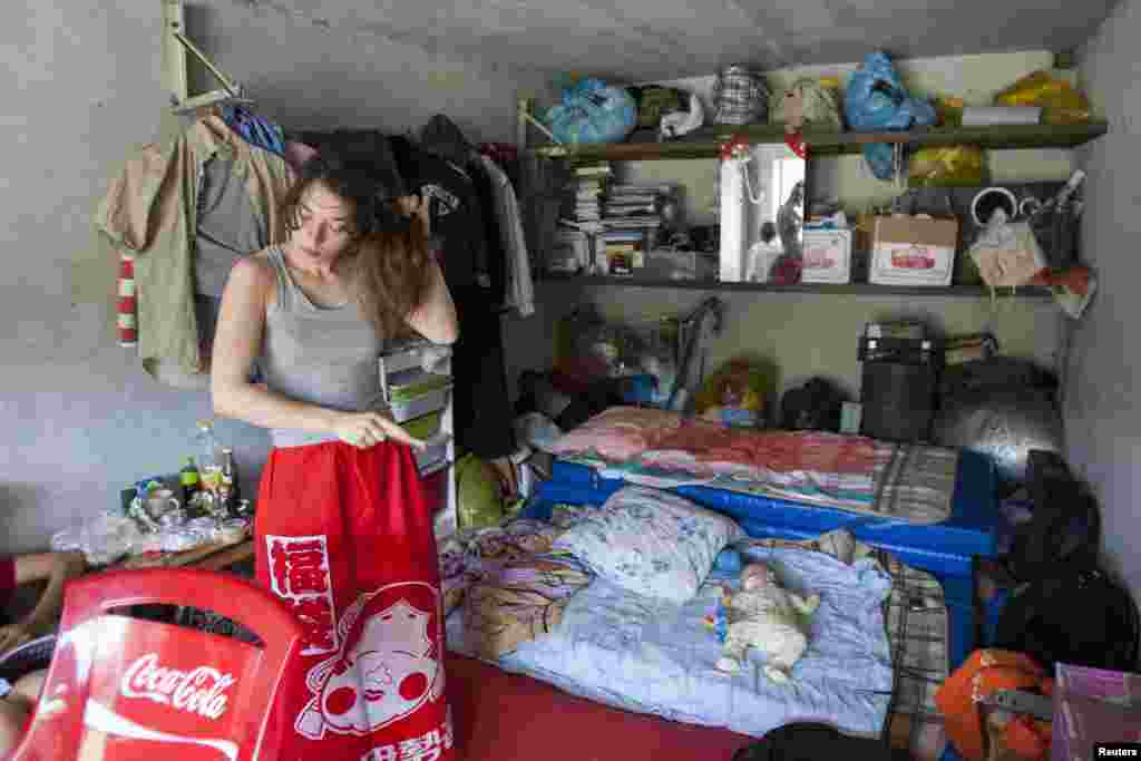 Politička aktivistkinja Natalia Sokol, Moskva, juli 2008. Foto: REUTERS / Thomas Peter