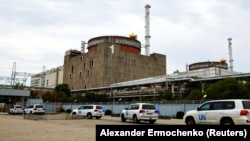 Кортеж із місією експертів Міжнародного агентства з атомної енергії (МАГАТЕ) на території Запорізької атомної електростанції (ЗАЕС), 1 вересня 2022 року