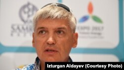 Главный тренер сборной Казахстана по плаванию Олег Вагизов.