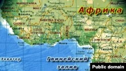 Гвиней булуңунун картасы.
