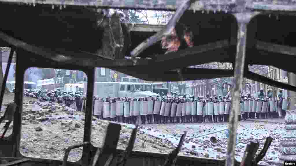 Kijev, 20. januar 2014. Foto: REUTERS / Valentyn Ogirenko