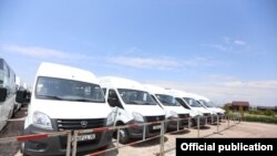 Նոր միկրոավտոբուսները Գյումրիում