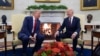 Novoizabrani predsjednik SAD Donald Trump i aktuelni predsjednik Joe Biden na sastanku u Bijeloj kući, 13. novembar 2024.