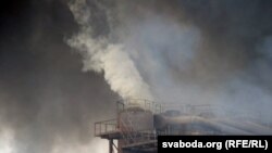 Пажар на «Пінскдрэве»