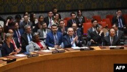 Ambasadorka Linda Thomas-Greenfield, druga lijevo, tokom sjednice Savjeta bezbjednosti 25. marta 2025.