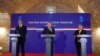 Predsjednik Srbije Aleksandar Vučić, slovački premijer Robert Fico i mađarski premijer Viktor Orban na konferenciji za novinare, Komaran, Slovačka, 22. oktobra 2024. 