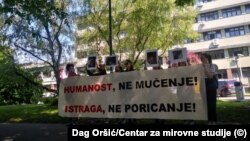 Prosvjed ispred MUP-a 22. svibnja 2020