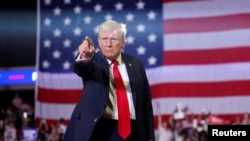 Fostul președinte american Donald Trump, la un eveniment electoral din Philadelphia.
