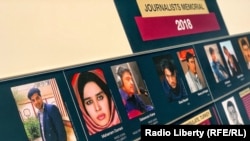 Pictures of slain journalists, including RFE/RL reporters, are part of an exhibit at Newseum, a museum dedicated to free speech and the news profession in Washington.
