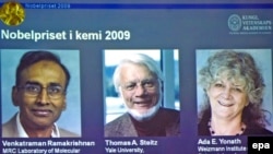 Нобел сыйлыгынын химия боюнча быйылкы лауреаттары, 7-октябрь, 2009-жыл