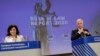 Evropska komesarka za vrijednosti i transparentnost Vera Jurova, lijevo, i evropski komesar za pravosuđe Didije Rejnders (Didier Reynders), na konferenciji za novinare o Izvještaju o vladavini prava u zemljama članicama EU, 30. septembra 2020.