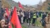 Protest Albanaca na jugu Srbije, Medveđa, 3. novembar 2024.