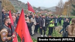Protest Albanaca na jugu Srbije, Medveđa, 3. novembar 2024.