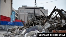 Ruine nakon noćnog rušenja u Hercegovačkoj ulici 