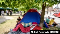 MIgrantski park u Starom gradu u Sarajevu.