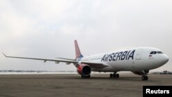 Jedan od aviona iz flote Er Srbija