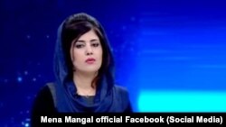 Mena Mangal je postala poznata radeći kao voditeljka na privatnoj Ariana TV, kanalu na paštunskom jeziku Lamar privatne stanice Tolo TV i na privatnoj nacionalnoj televiziji Šamšad TV