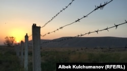 Граница в Баткенской области КР.