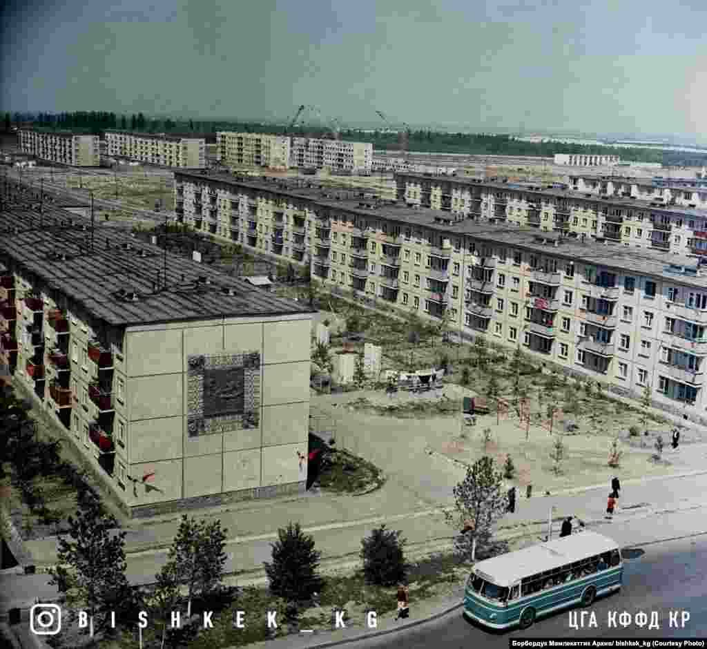 Фрунзе шаарынын 9-кичи району. 1978-жыл. 