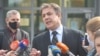 Čaušević ispred Suda BiH nakon prvostepene presude, 27. maj, 2021. 