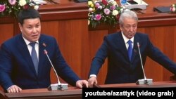 Талант Мамытов менен Адахан Мадумаров. Коллаж.
