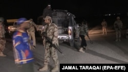 There has been no claim of responsibility, but Baluch separatists often attack Pakistani security forces in the province. (file photo)