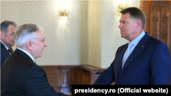 Mugur Isărescu și Klaus Iohannis
