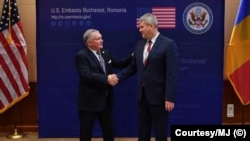 Adrian Zuckerman, Ambasadorul SUA la București și Cătălin Predoiu, ministrul român al Justiției