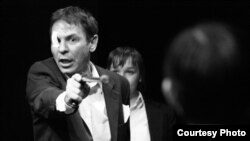 Scene from "Being Harold Pinter," performed by the Belarus Free Theater at La Mama Theater in New York City at its opening on January 5