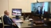 Ruski predsednik Vladmir Putin u razgovoru video linkom s predsednikom Sirije Bašarom al-Asadom, 9. novembar 2024.