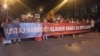 Protest u Podgorici 30.januara 2022. protiv obaranja Vlade Zdravka Krivokapića i formiranja manjinske Vlade 