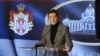 Predsednica Skupštine Srbije Ana Brnabić u obraćanju novinarima u parlamentu, 15. januar 2025.