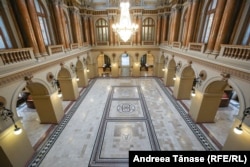 Interiorul Băncii Naționale a României din București.
