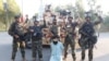 Afghan security forces arrest an Islamic State militant in August.