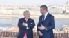 Премиерите на Унгарија и на Северна Македонија, Виктор Орбан и Христијан Мицкоски. Будимпешта, 04.03.2025