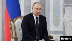 რუსეთის პრეზიდენტი ვლადიმირ პუტინი. მინსკი, 24 მაისი, 2024. 