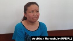 Этническая казашка из Китая Сайрагуль Сауытбай, обвиняемая в незаконном пересечении государственной границы, на суде по ее делу. Жаркент, 9 июля 2018 года.