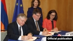 Բրյուսելում ստորագրվեց Հայաստանի եւ Եվրոպական Միության միջեւ ռեադմիսիայի մասին համաձայնագիրը
