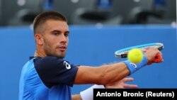 Teniser Borna Ćorić, jedan od zaraženih korona virusom na turniru u Zadru, 21. jun 2020. 