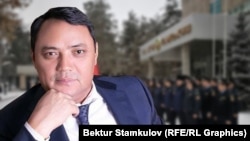 Райымбек Матраимов. Коллаж сүрөт.