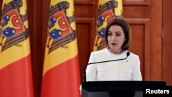 Predsednica Moldavije Maja Sandu, Kišnjev, 6, mart 2022.