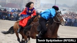 Кыз куумай оюну. (Иллюстрациялык сүрөт)