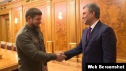 Голова Держдуми Росії В'ячеслав Володін (ліворуч) і Рамзан Кадиров